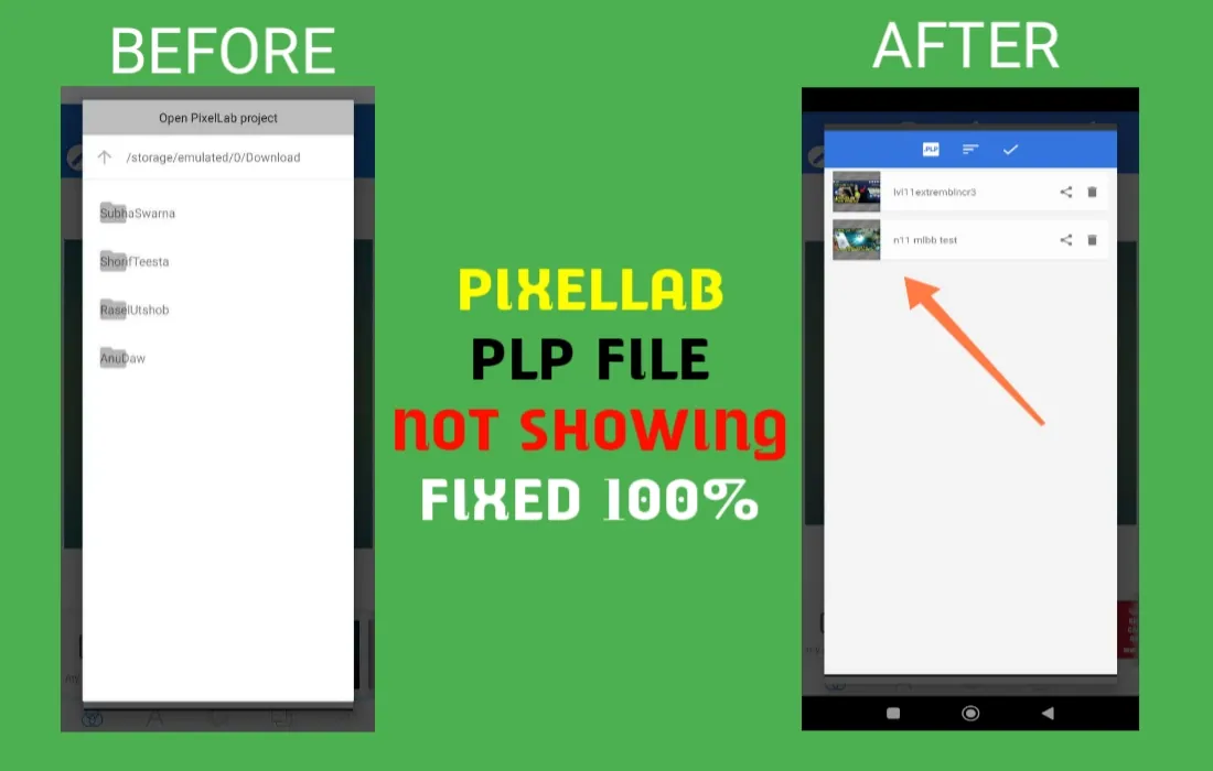 pixellab plp file not showing
