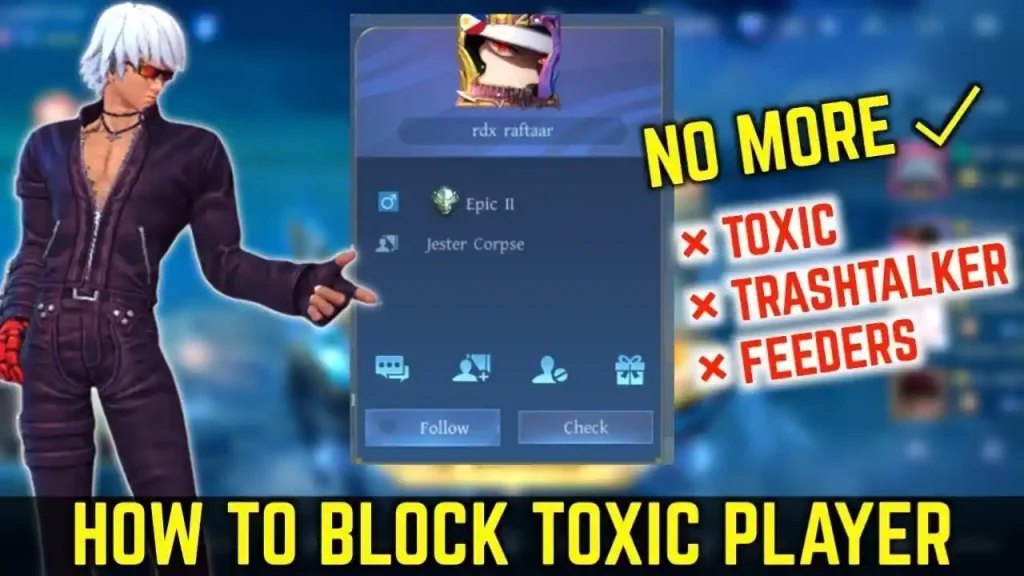 how to block toxic player in mobile legends