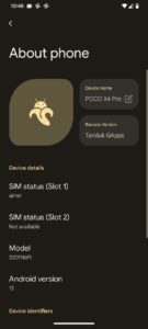 Bananadroid 13.0 for veux, note 11 pro 5g custom rom