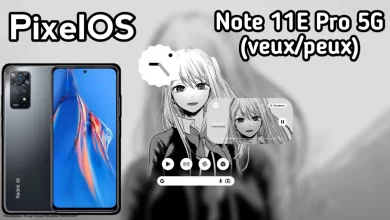 PixelOs for Note 11e pro 5g, android 13 custom rom for note 11e pro
